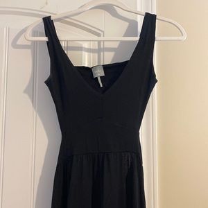 Black Cotton Maxi Dress
